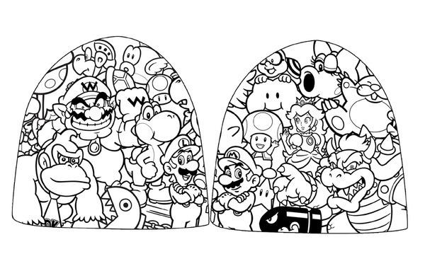 Foto Super Mario Bros. Gorro Beanie Various Characters