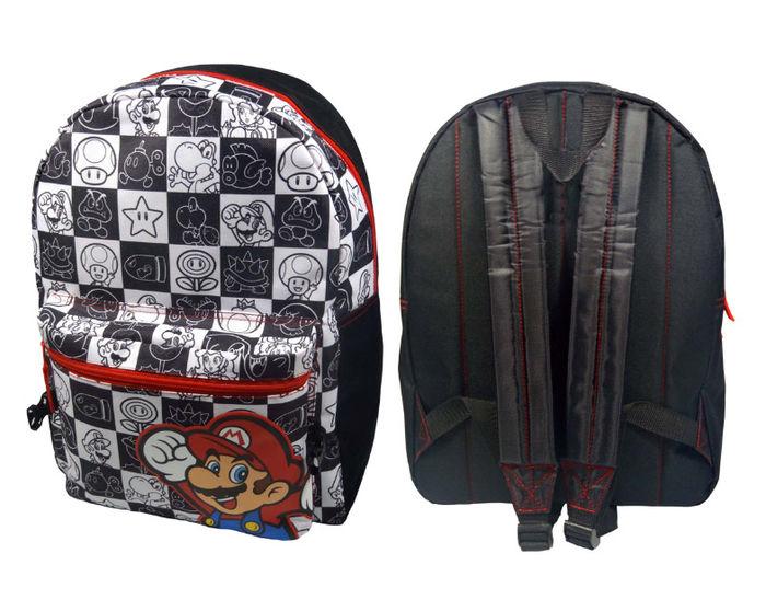 Foto Super Mario Bros. Mochila Black/White