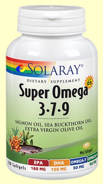 Foto Super Omega 3-7-9 - Solaray - 120 perlas