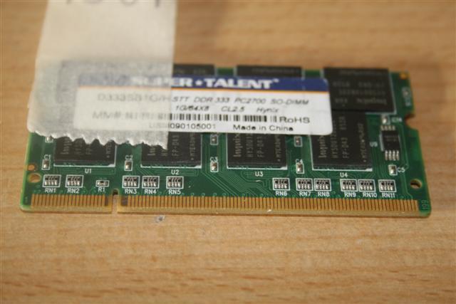 Foto Super Talent 1Gb PC2700 333Mhz portátil de memoria DDR-RAM 200PIN