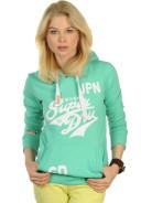 Foto Superdry Stacker Entry Sudadera Hoodie verde jasp