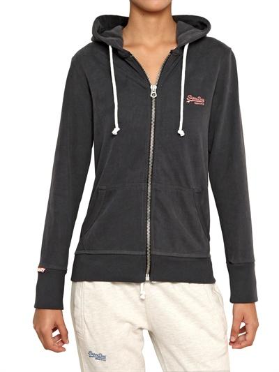 Foto superdry sudadera de algodón felpa con capucha