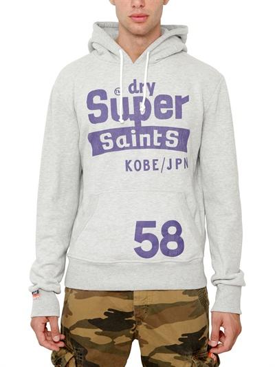 Foto superdry sudadera de felpa de algodón techno saints
