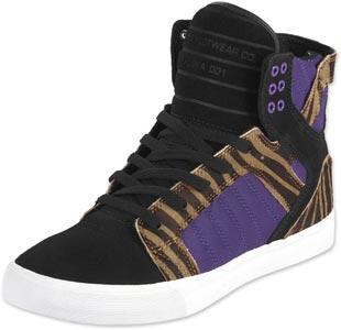 Foto Supra Skytop calzado negro violeta marrón 44,5 EU 10,5 US