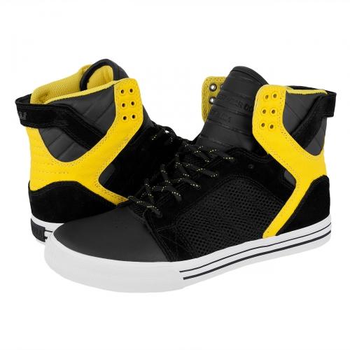 Foto Supra Skytop High deportivas skate negro/amarillo/blanco talla 44