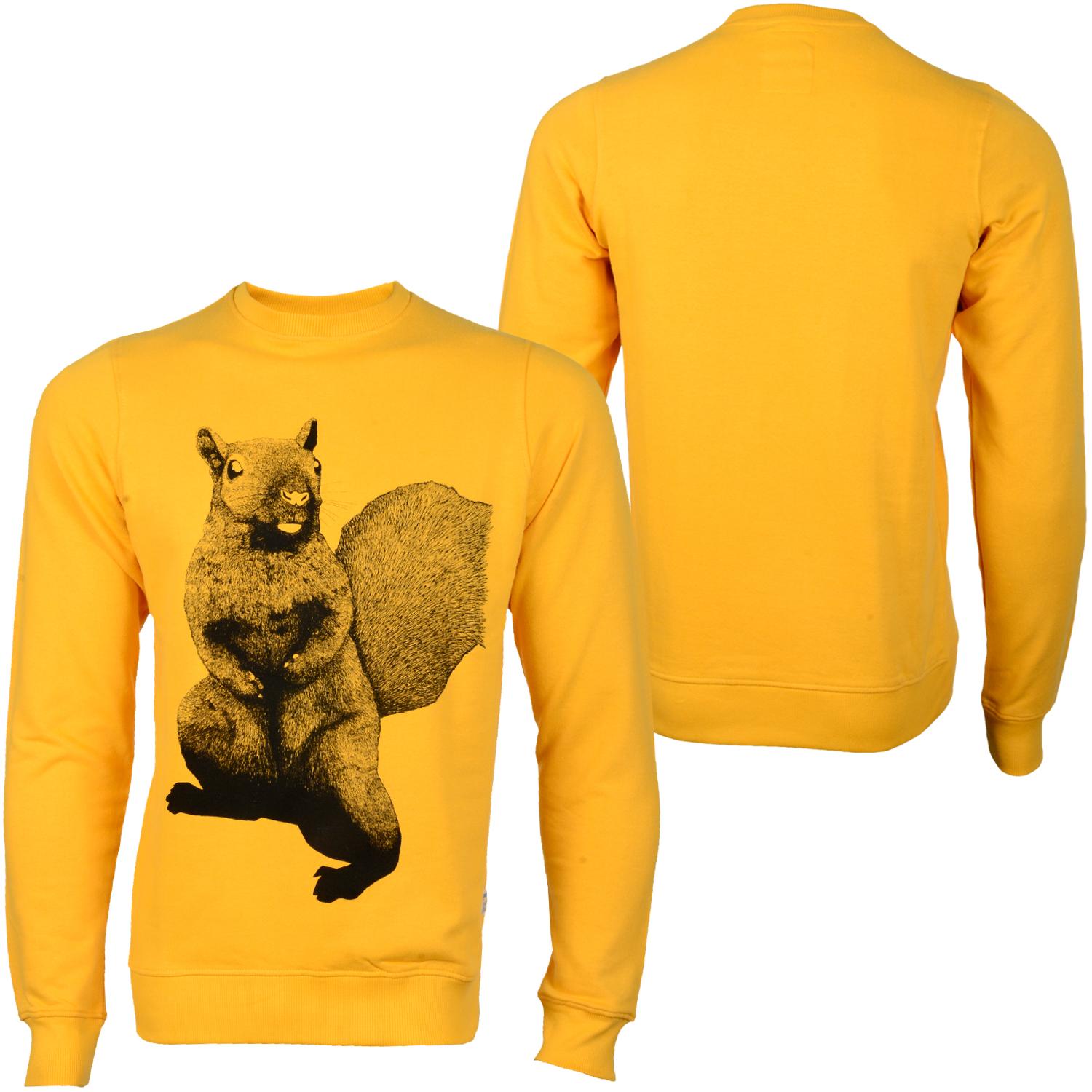 Foto Supreme Being Basic Crew Ardilla Karate Hombres Sudadera Amarilho