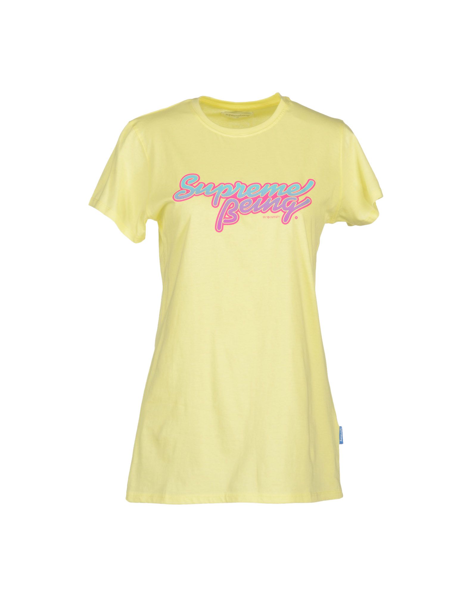 Foto Supreme Being Camisetas De Manga Corta Mujer Amarillo