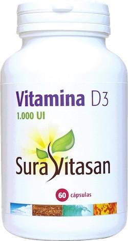 Foto Sura Vitasan Vitamina D3 60 cápsulas