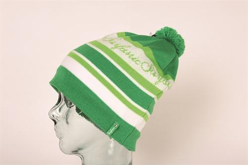Foto Surfanic Brand Bobble Stripe Beanie Kelly Green