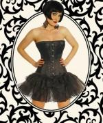 Foto Suspender Corset negro 4XL