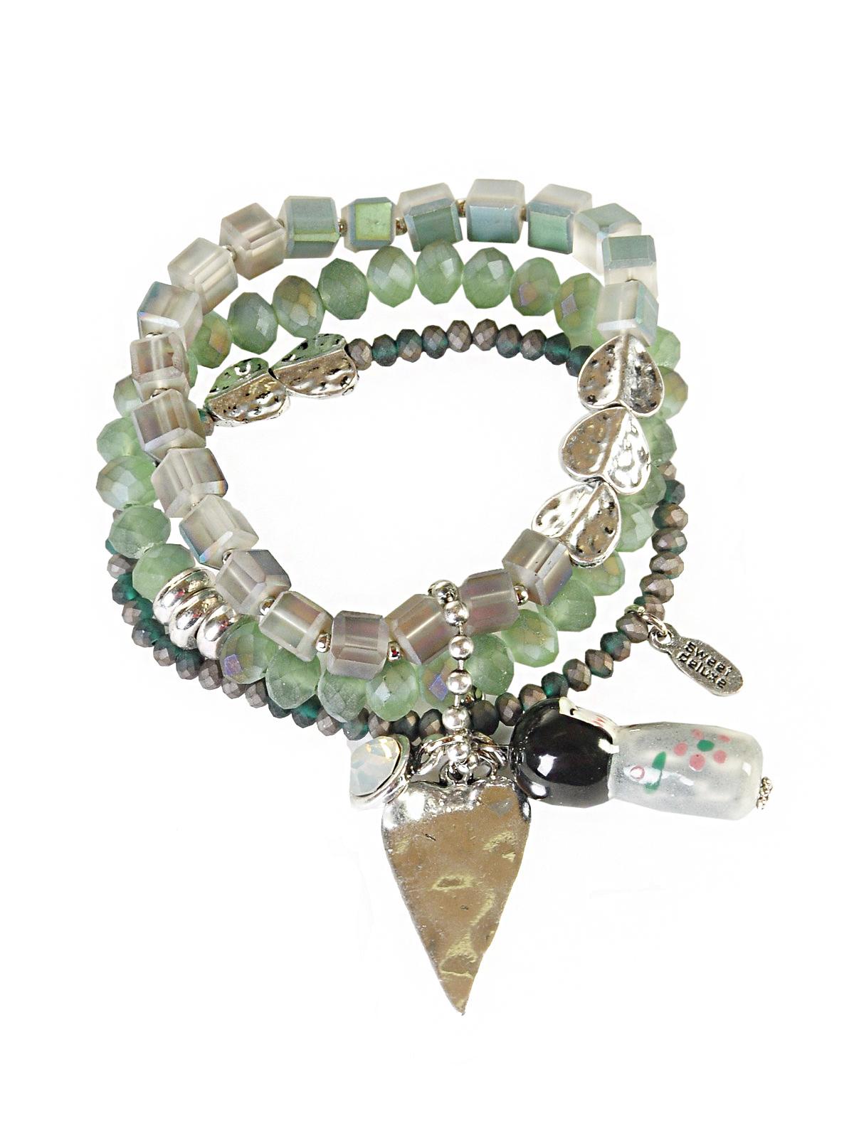 Foto Sweet Deluxe Pulsera Plata/verde ONE SIZE