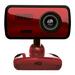 Foto sweex hd webcam cherry red usb 2m uvc mic glass lens