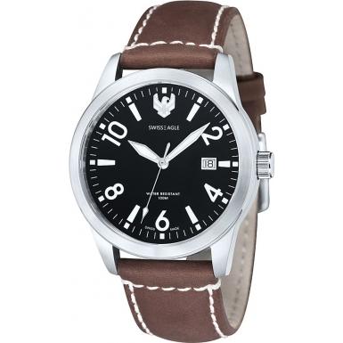 Foto Swiss Eagle Mens CADET Brown Watch Model Number:SE-9029-03