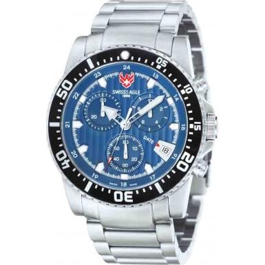 Foto Swiss Eagle Mens SEA RANGER Chronograph Watch Model Number:SE-9005-33