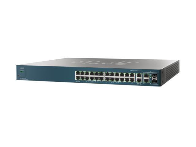 Foto Switch Cisco smb pro esw 520 24 10/100 + 4 gige ports [ESW-520-24-K9]