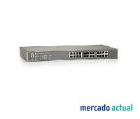 Foto switch level one no gestion 24 puertos 10/100 rack 19