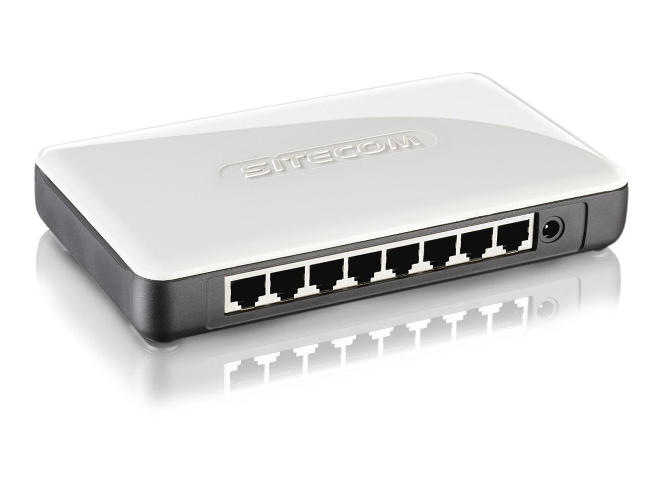 Foto Switch Sitecom sitecom switch 8 puertos gigabit (10/100/1000) [LN-121