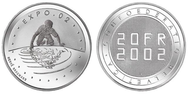 Foto Switzerland 20 Francs 2002