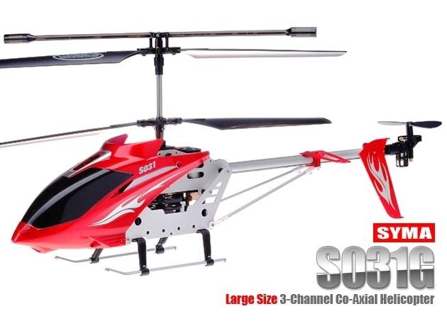 Foto SYMA S031G gran helicóptero Falcon w/Gyro (rojo)