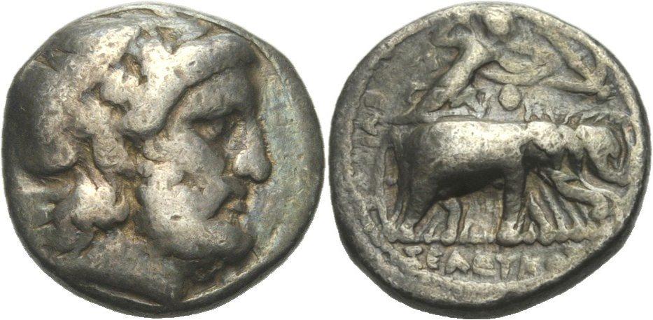 Foto Syrien Seleukiden Drachme 296 295