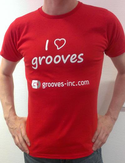 Foto T-Shirt Men, Logo: I love grooves, Size: XXL T-Shirt