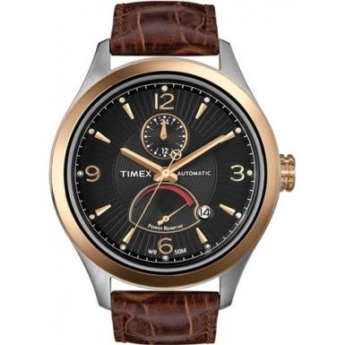 Foto T2M980 Timex Mens T Series Brown Leather Automatic Watch