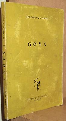 Foto T6508 - Goya - Jose Ortega Y Gasset - Revista De Occidente 1958