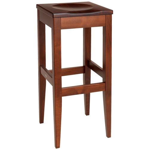 Foto Taburete bar Rialto asiento madera caoba (2 pzs.)