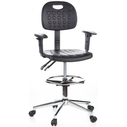Foto Taburete de oficina con ruedas modelo WORK 36, Muy cómodo, Totalmente