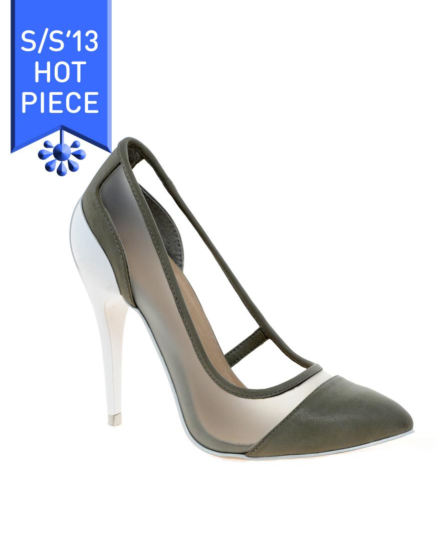 Foto Tacones altos en punta PRESSED de ASOS Gris