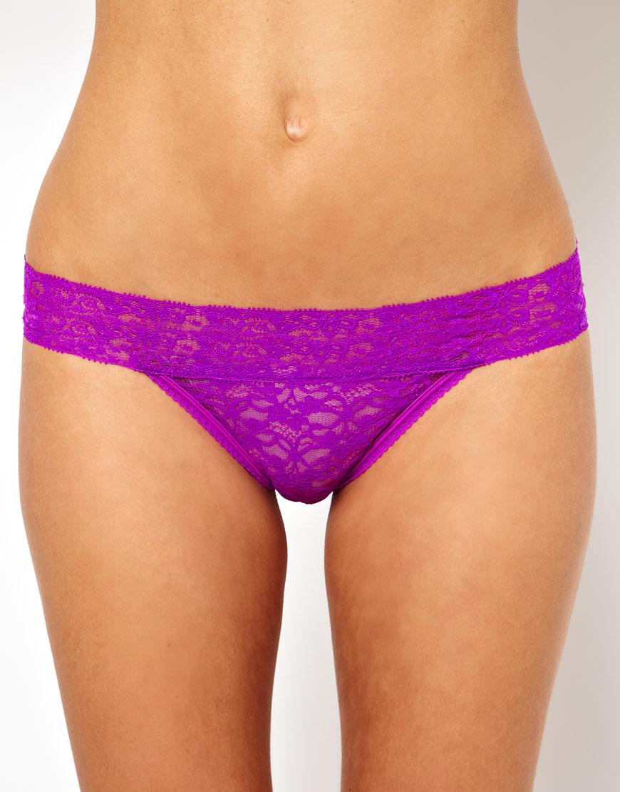 Foto Tanga de encaje Love de Bjorn Borg Purple cactus
