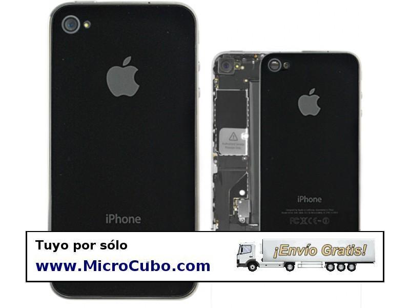 Foto Tapa trasera cristal iPhone 4S. Negro