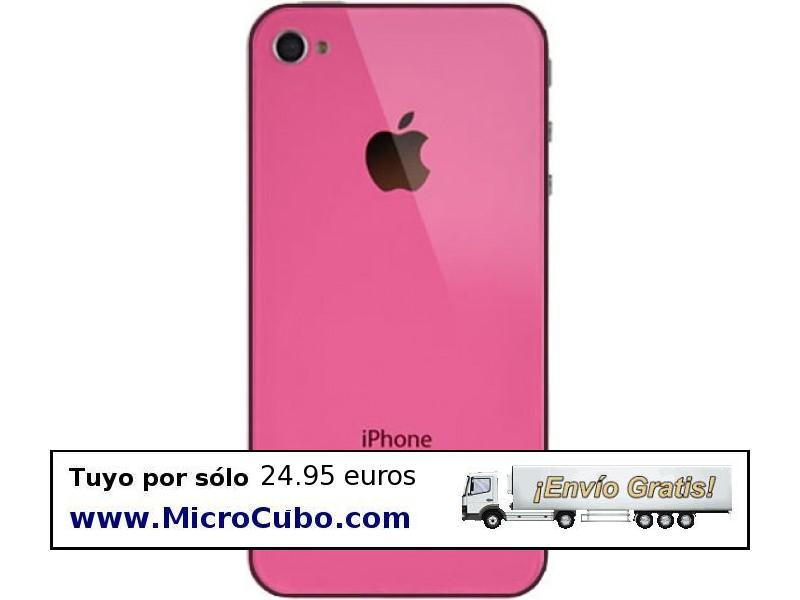 Foto Tapa trasera de cristal. iPhone 4. Rosa