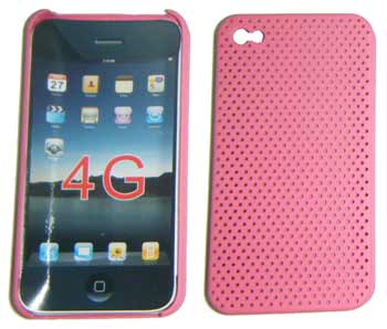 Foto Tapa trasera iphone 4 microperforada rosa