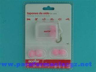 Foto tapones oidos acofarma cera 6 u