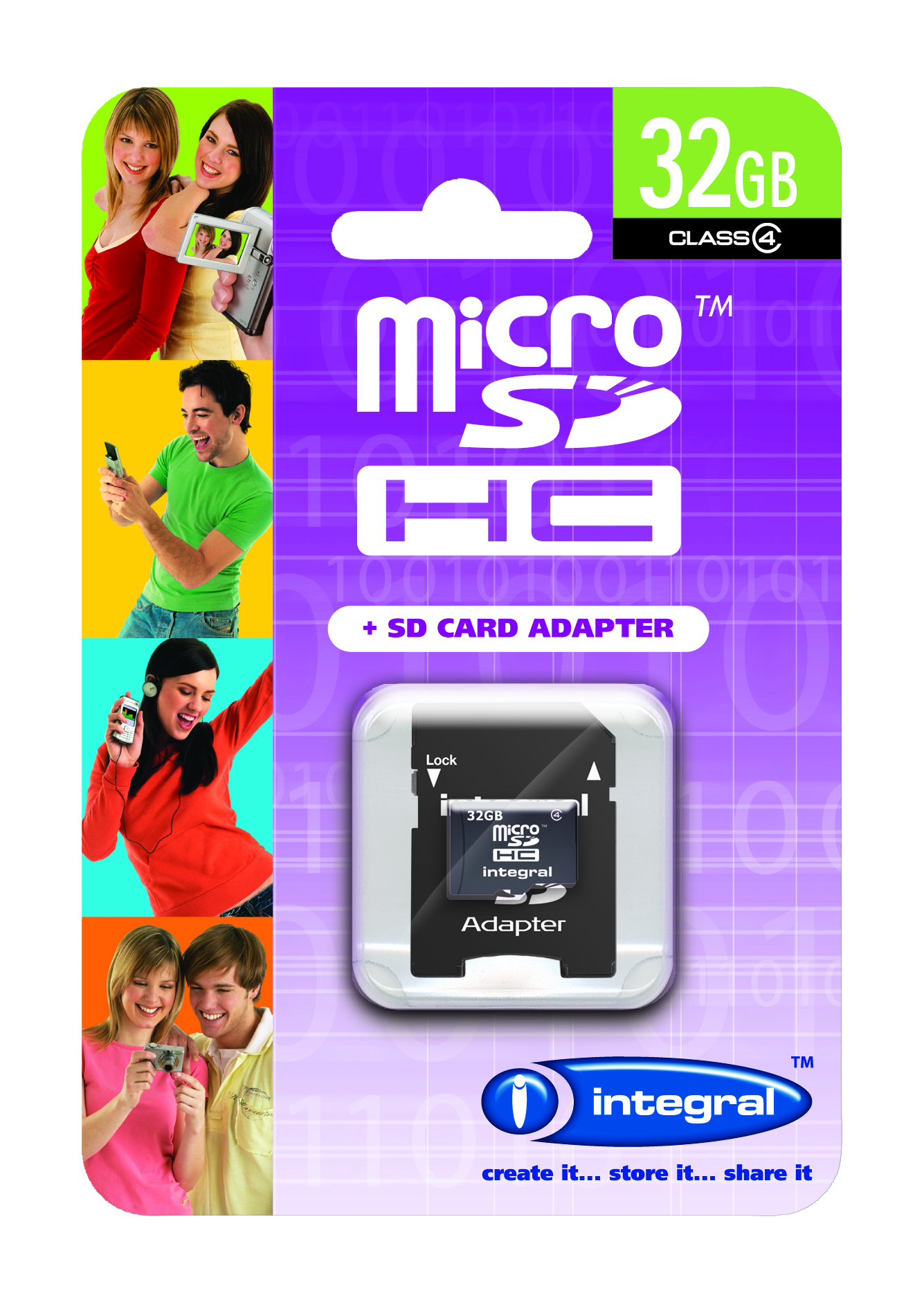 Foto Tar.-memoria-microSDHC-32GB-(transflash)-Integral-Memory