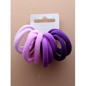 Foto tarjeta de 12 elásticos tejido interminable de tonos:lila