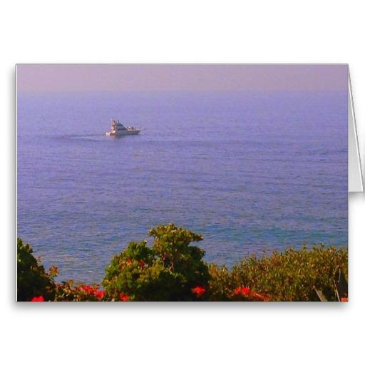 Foto Tarjeta de felicitación de la vista al mar - escon