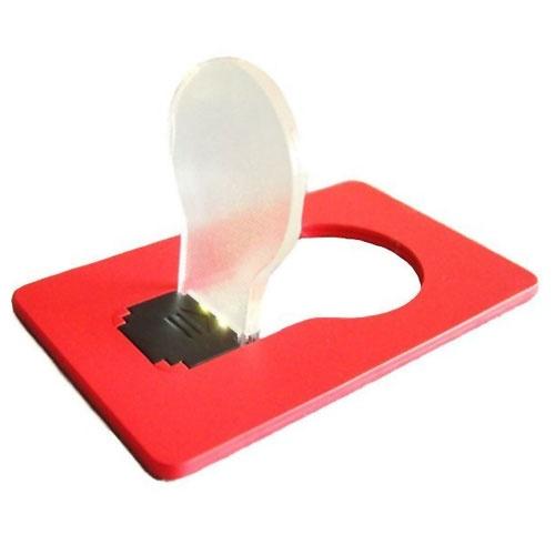 Foto tarjeta de lámpara de luz de la noche la luz roja