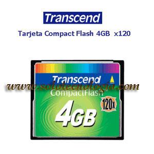 Foto Tarjeta de Memoria Compact Flash 4Gb 120X