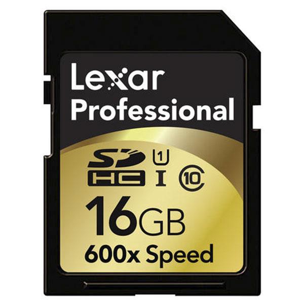 Foto Tarjeta de Memoria Lexar Professional SDHC 600x de 16 GB