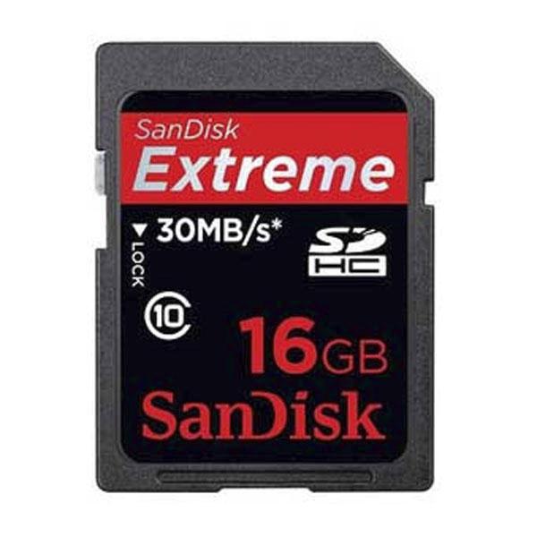 Foto Tarjeta de Memoria Sandisk Extreme SDHC de 16 GB