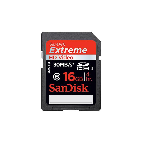 Foto Tarjeta de Memoria Sandisk SDHC Extreme HD Video de 16 GB