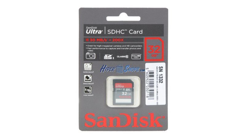 Foto Tarjeta de memoria SDHC SanDisk Ultra 8GB - 32 GB
