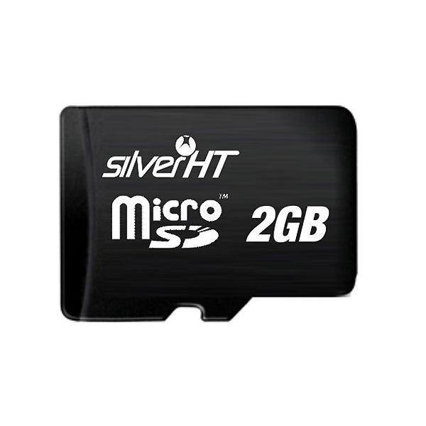 Foto Tarjeta de Memoria SilverHT MicroSD de 2 GB + lector USB