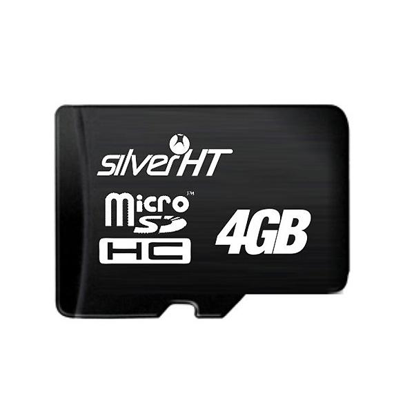 Foto Tarjeta de Memoria SilverHT MicroSD HC Clase 4 de 4 GB + lector USB