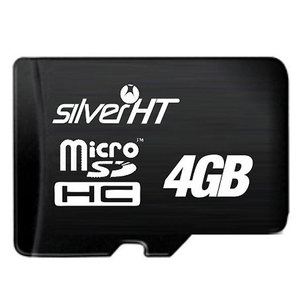 Foto Tarjeta de Memoria SilverHT MicroSDHC Clase 4 de 4 GB