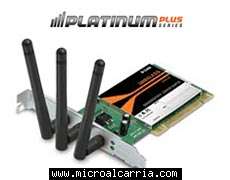 Foto Tarjeta de red PCI wireless 300 Mbps (802.11n) D-Link DWA-547 con tecn