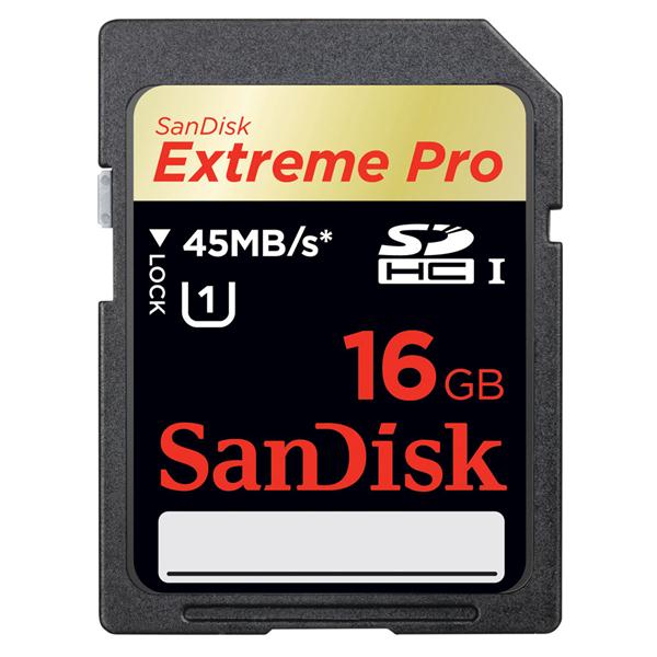 Foto Tarjeta extreme pro sdhc uhs-i card 16gb 45mb/s sandisk