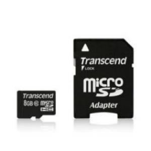 Foto Tarjeta memoria micro secure digital sd 8gb transcend clase 10